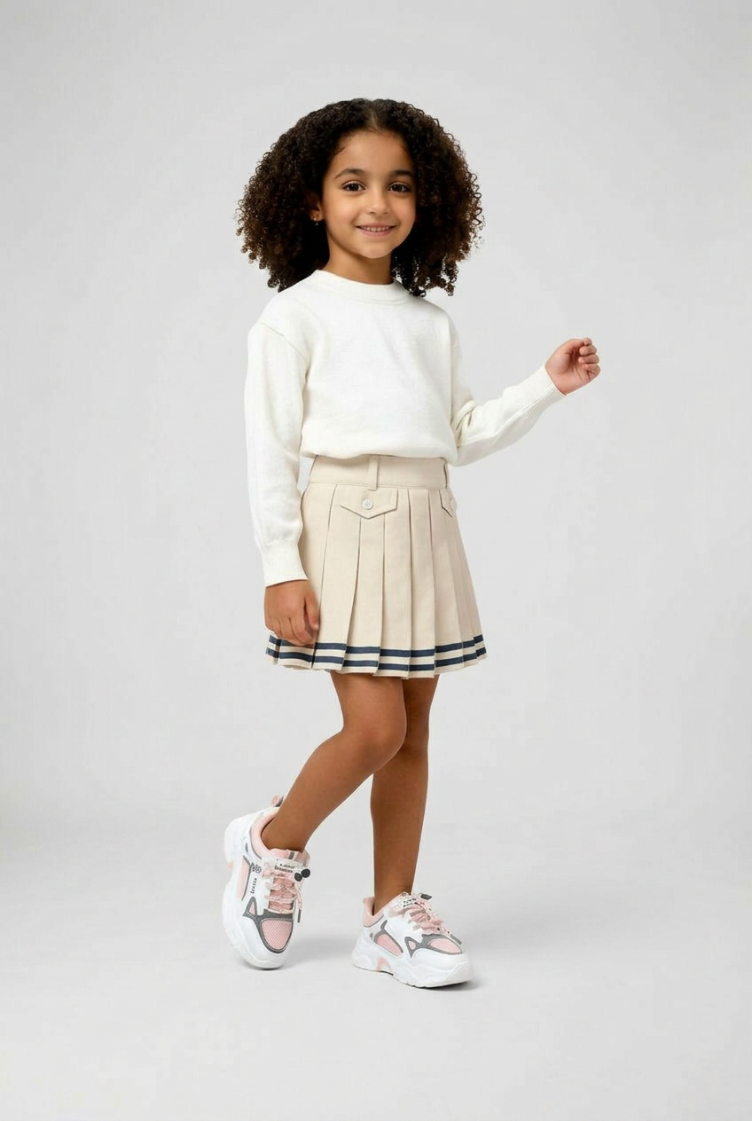 pleated skirt