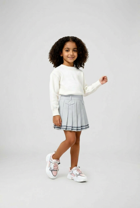 pleated skirt